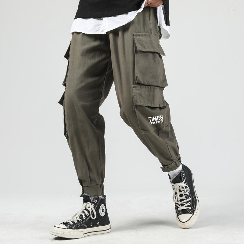 

Men' Pants Men Hip Hop Joggers Cargo 2023 Multi-Pocket Harem Man Sweatpants Male Streetwear Casual, Army green