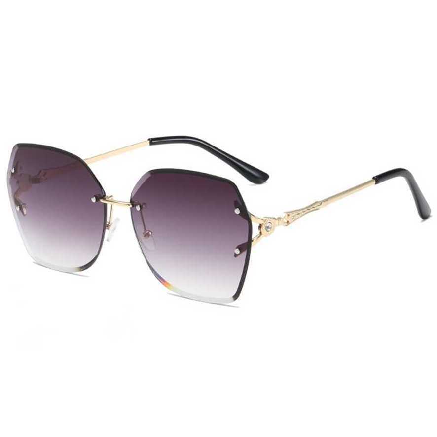 

New sunglasses New Women's frameless Sunglasses trimming polygonal lenses sunglasses women's glasses