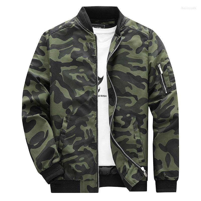 

Men's Jackets 2023 Spring Autumn Men Camouflage Fashion Thin Baseball Jacket Male Plus Size Stand Collar Army Camo L-7XL, Blue
