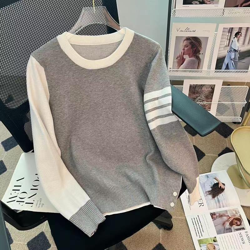 

Women's Sweaters Sweater Y2k Clothes Women 2023 Korean Fashion Long Sleeve Tops Autumn Winter Knit Kawaii Harajuku Grunge Fairy Pullover, Gray