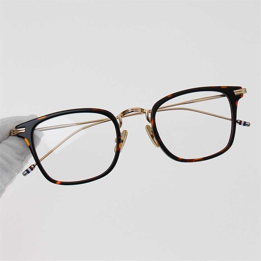 

Sunglasses 2023 new TB smoke gray square TB905 Men's and women's net red The same medium gold eyeglass frame