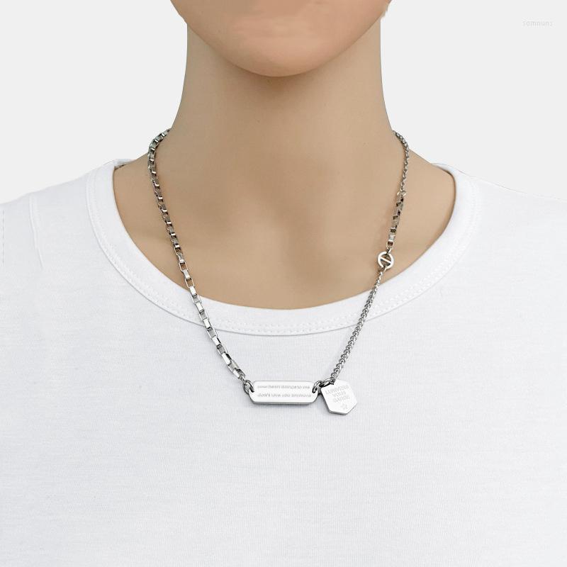 

Chains Fashion Stainless Steel Wild Necklace Female Hip Hop Simple Short Clavicle Chain