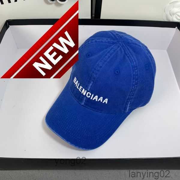 

Ball Caps Couple Sports Designer Cap Outdoor Travel Sunscreen Distressed Letters Casquetteudcq, Blue