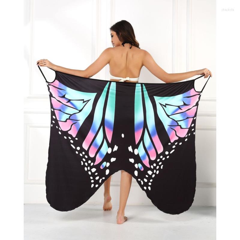

Women' Swimwear Women Dress Summer 2023 Butterfly 3D Printed Sexy Beach Cover Dresses Swimsuit Female Beachwear Bikini Bath Sarong Wrap, Yellow