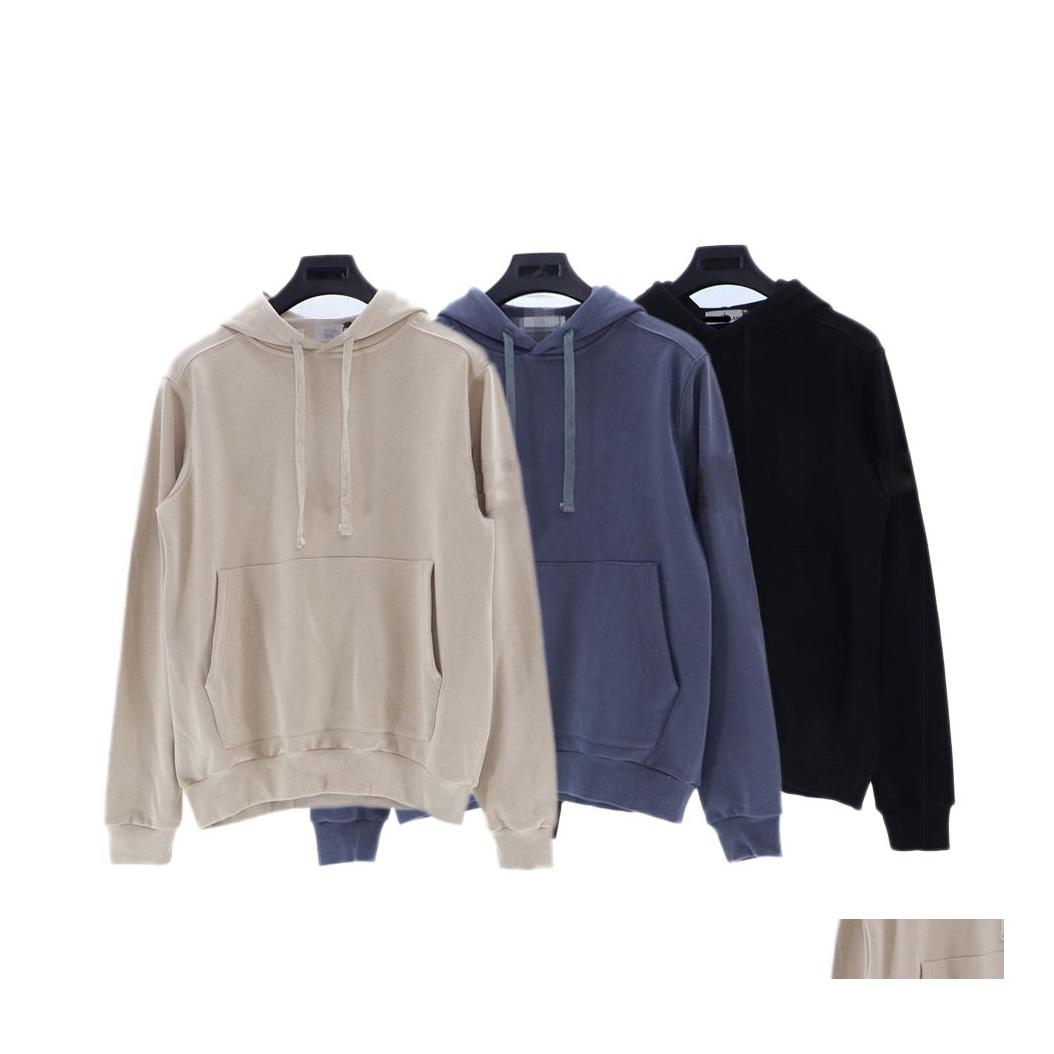 

Men'S Hoodies Sweatshirts Hoodie Designer Bodywarmer Mens Men Jumper Woman Hoody Sweatshirt Overshirts Plover Embroidered Compass Dhhke, Beige