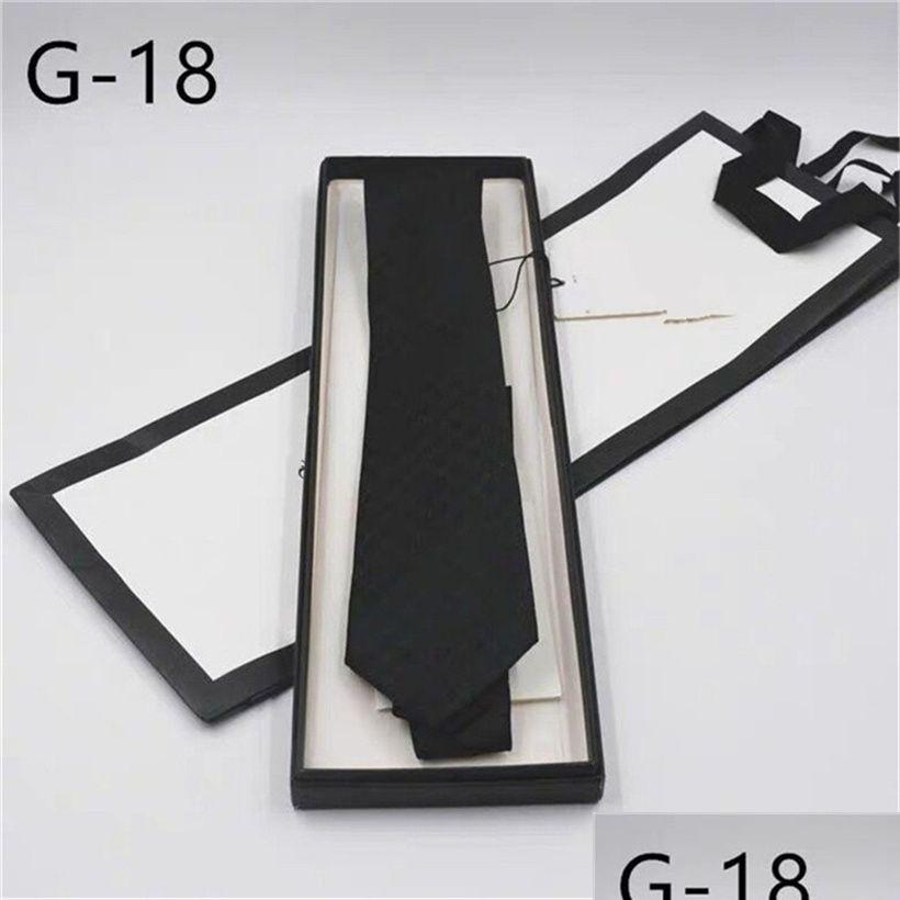 

Neck Ties 22Gg Brand Men Necktie Designer Tie 100 Silk Suit Neckties Business Luxury 66Vf Drop Delivery Fashion Accessories Dhy26