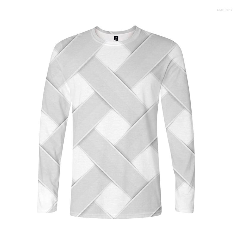 

Men's T Shirts Visual Impact Geometric Fashion 3d Men Women T-shirt Long Sleeve O-neck Unisex Cool T-shirts Tee Shirt Sweatshirts Tops