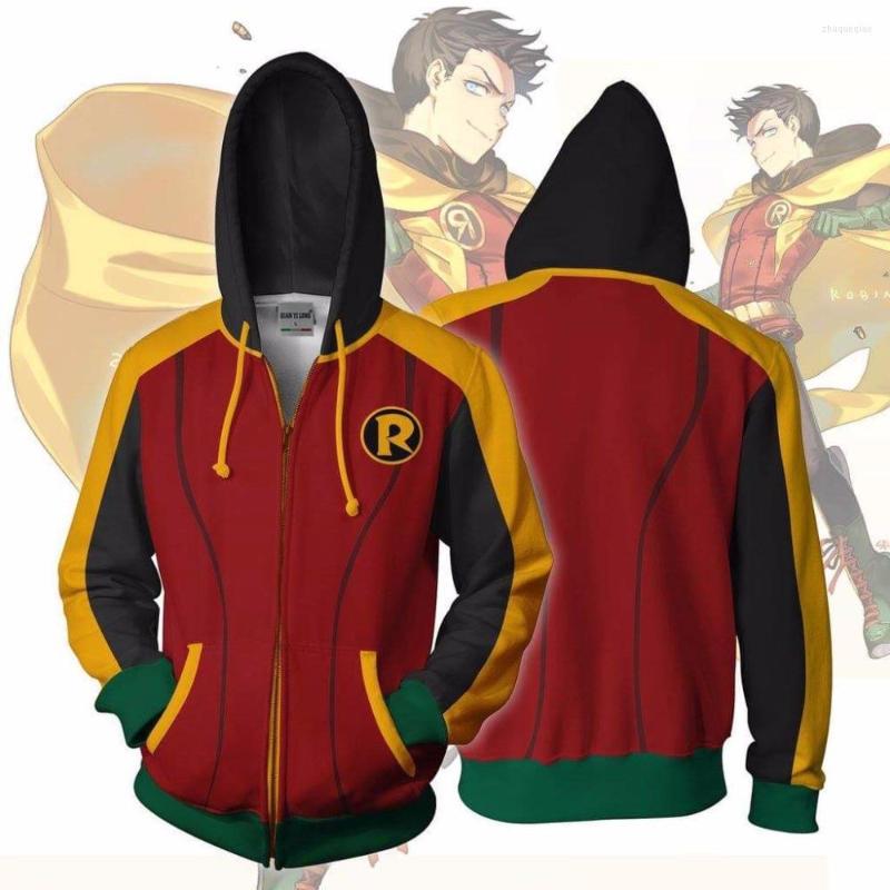 

Men's Hoodies 2023 Men Hooded Barry Damian Robin 3D Printed Casual Zipper Hoodie Hip Hop Tops Wayne Zip Up, Lls-316