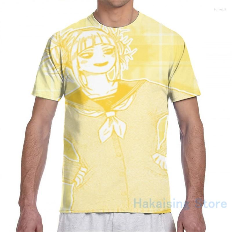 

Men's T Shirts Yellow Toga Himiko Men T-Shirt Women All Over Print Fashion Girl Shirt Boy Tops Tees Short Sleeve Tshirts, 2-women