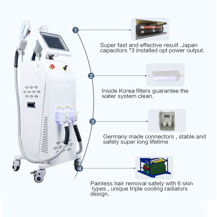 

laser ipl laser hair removal wrinkle removal ipl rf anti wrinkle skin rejuvenation Beauty Equipment skin care beauty machine