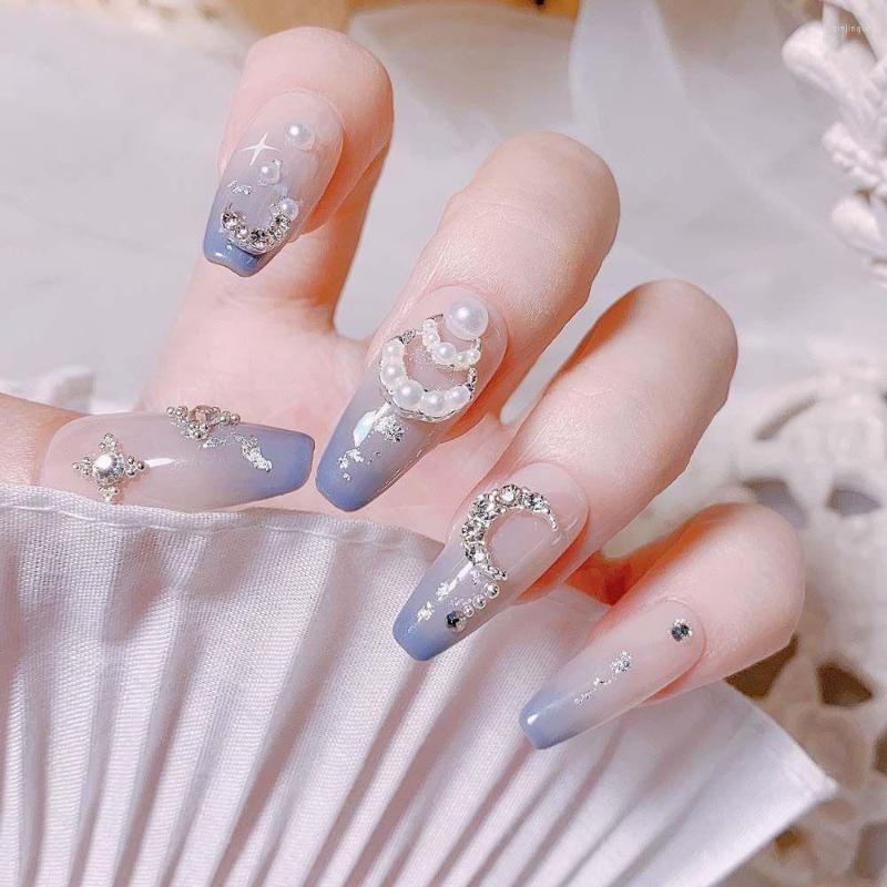 

Nail Art Decorations 1 Box Moon Shape Rhinestones Super Flash Pearl Zircon Ornament DIY Manicure Tools For Women