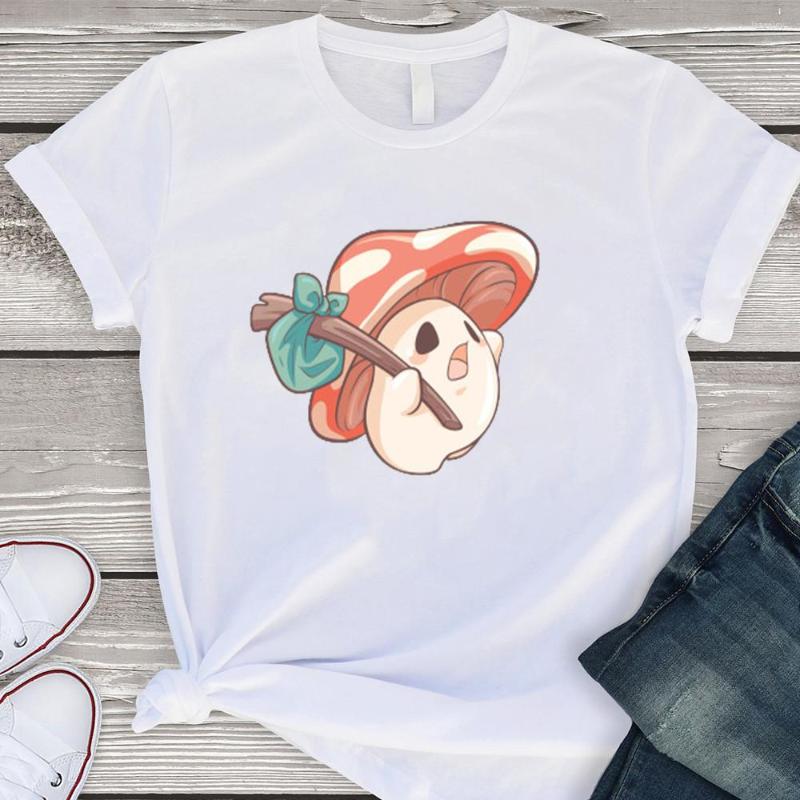 

Women' T Shirts Cute Mushroom Graphic Shirt Women 90s Harajuku Casual Top Female Tshirt Summer Cartoon Ladies Tees Grunge Aesthetic