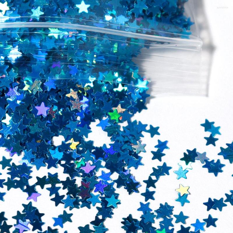 

Nail Art Decorations 50g/Lot Laser Chunky Star Glitter Sequins 5-Points Stars DIY Nails Crafts Premium For Manicure Design Holographic PD#
