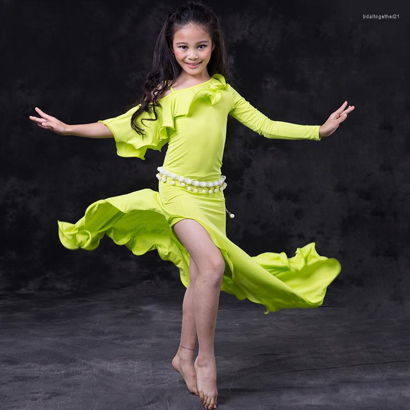 

Stage Wear Girl Kid Child Bellydance Oriental Belly Baladi Sandi Eastern Egyptian Swing Dance Dancing Costumes Bra Belt Skirt Outfit, Dress undershorts