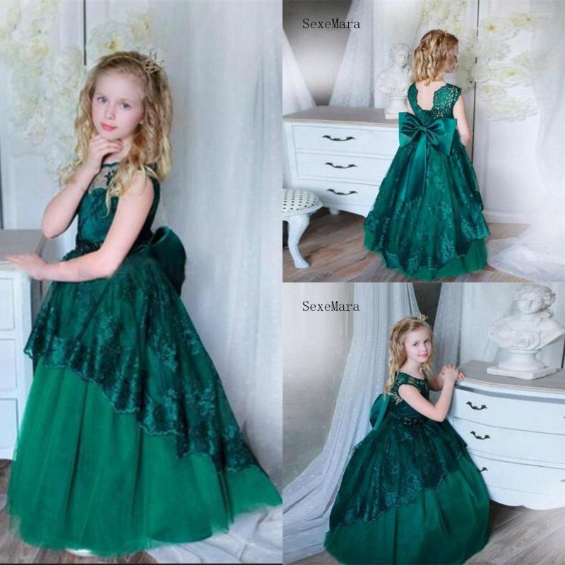 

Girl Dresses Flower Vestidos Daminha Kids Evening Pageant Gowns Beads First Communion For Girls, Blue