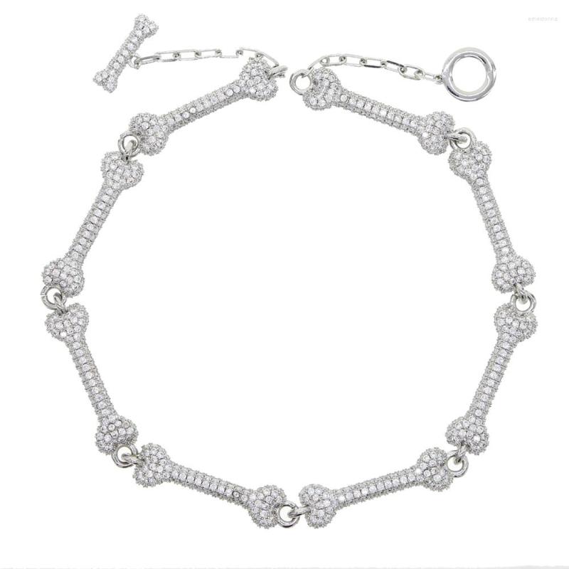 

Chains 2023 Hip Hop Choker Necklace Bone Pendant Women Necklaces Gothic Punk Jewelry Cute