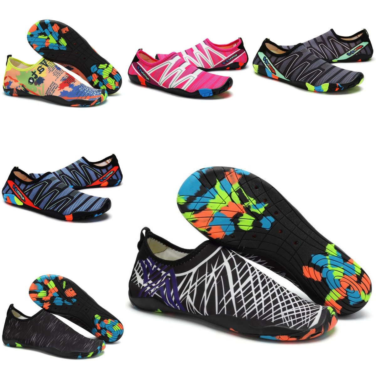 

Water Shoes Women men shoes Beach surf antiskid green black purple grey Swim Diving Outdoor Barefoot Quick-Dry size eur 36-45