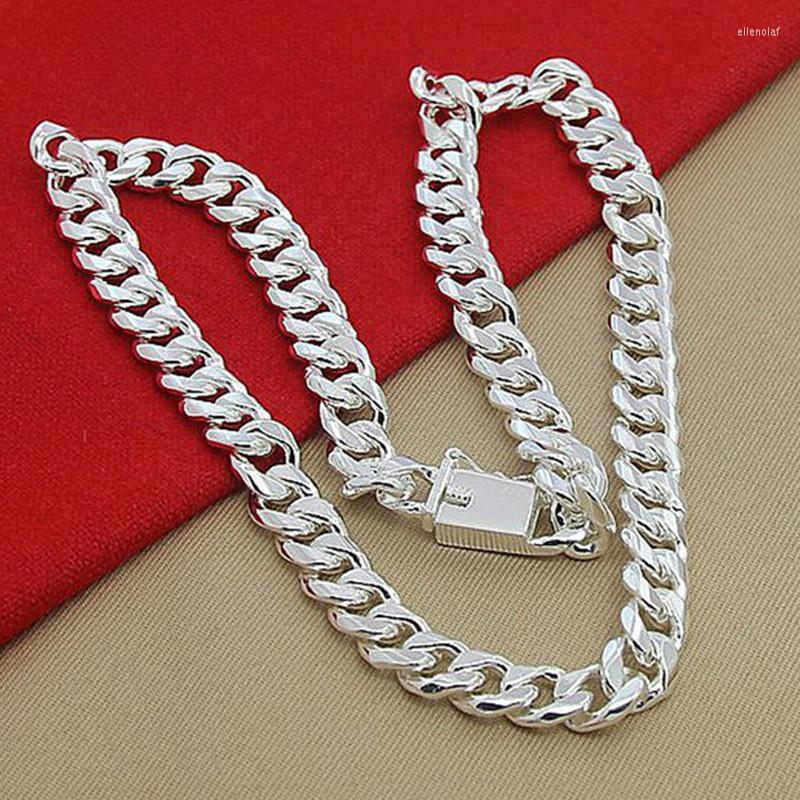 

Chains NUMBOWAN 10MM Men Necklace Chain 925 Silver Necklaces Fashion Jewelry Accessories