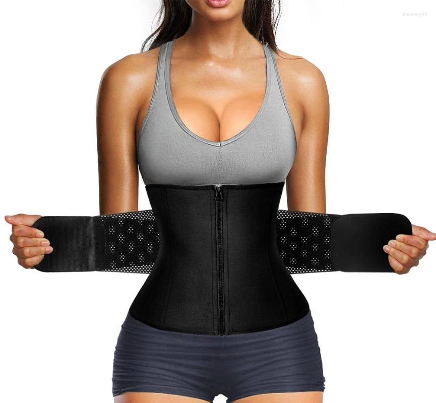 

Women's Shapers Women Waist Trainer Corset Cincher Trimmer Belt Slimming Body Shaper Belly Weight Loss Sport Girdle, Black