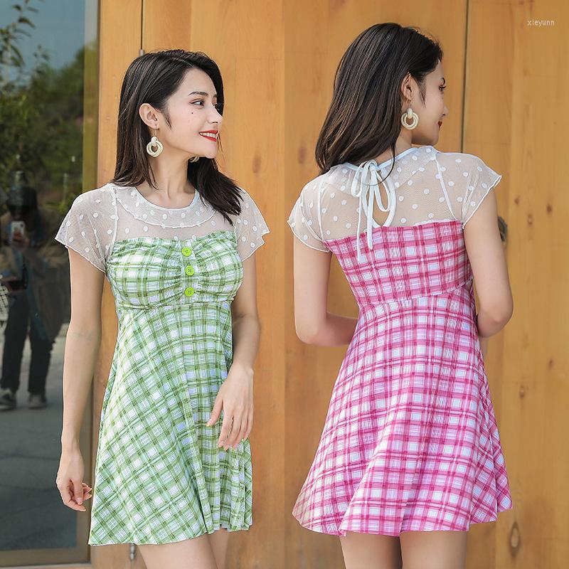 

Women's Swimwear 2023 Korean Style One Piece Swimsuit Women Bathing Suit Halter Bodysuit Push Up Swim Monokini Beachwear, Pink