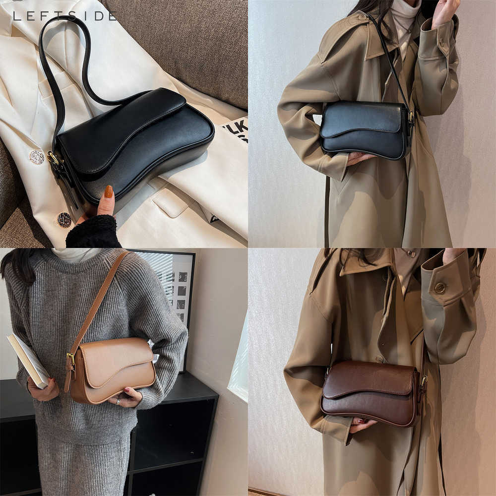 

Vintage Leather Crossbody Bags for Women Trend Designer Female Small Flap Shoulder Side Bag Handbags and Purses 230308, Yellow brown