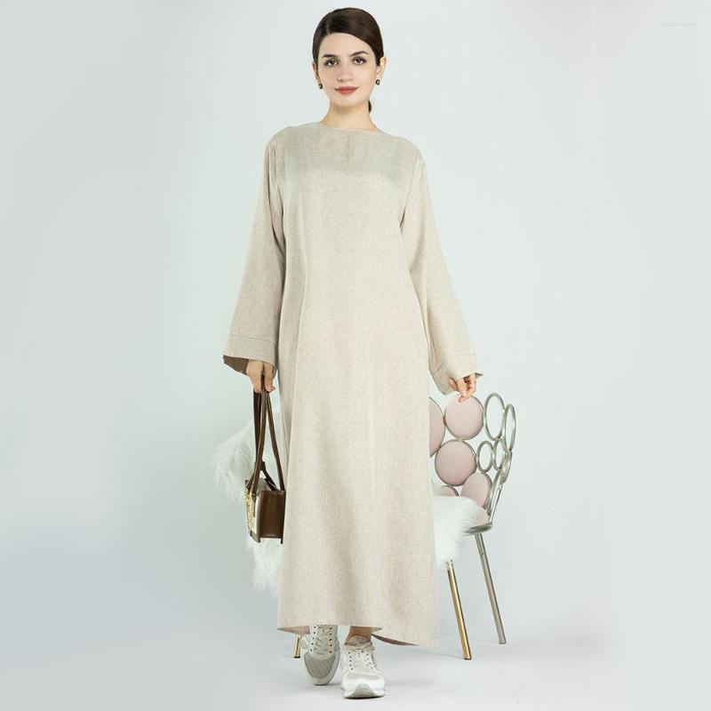 

Ethnic Clothing Spring Elegant Women Muslim Dress Abaya Kaftans Casual Morocco Dresses Woman Dubai Turkey Islam Long Robe Femme Vestidos