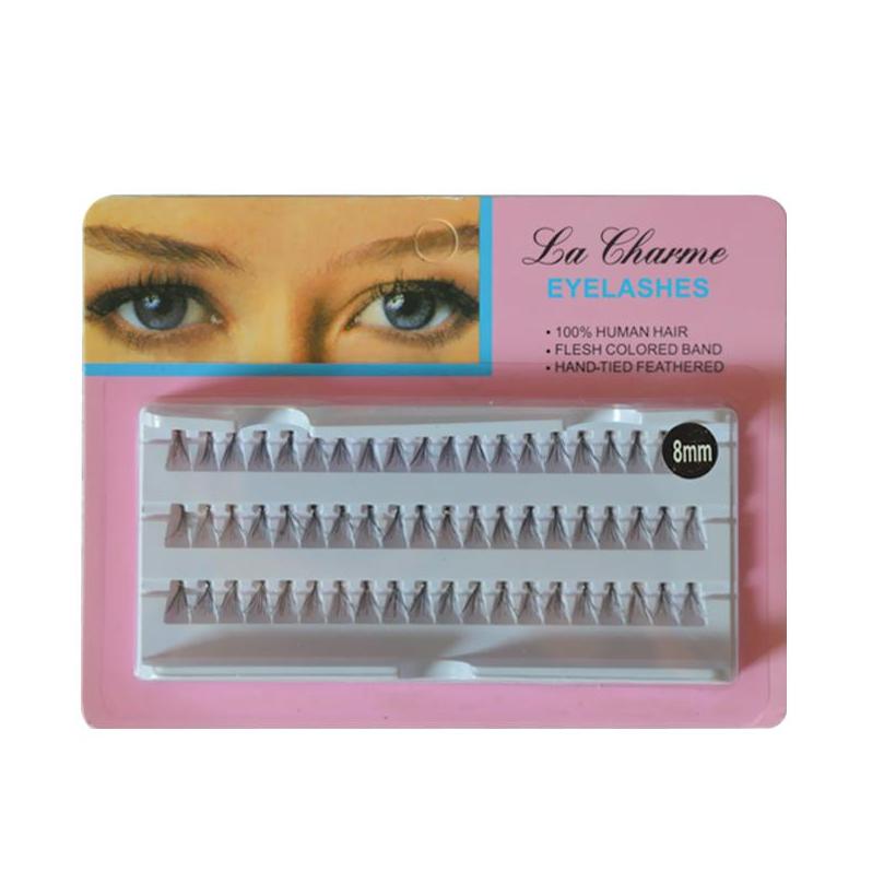 

False Eyelashes 60Pcs/Set 8/10/12/14 Mm Individual Lashe Black Natural Eyelash Long Cluster Eyes Extension Makeup Beauty Health Drop Dhigv