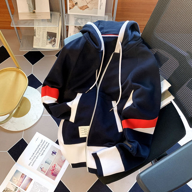 

Men Hoodie Full Zip Up Hoodies for Woman Jacket Blue Hoody Hooded Sweatshirt Man Womens Sweater Long Sleeve Cardigan