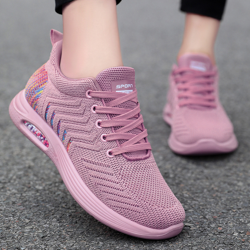 

Dress Shoes Mixed Colors Women Sneakers Spring Running Rubber Sole Lace Up Ladies Vulcanized Zapatos De Mujer 230313, Black