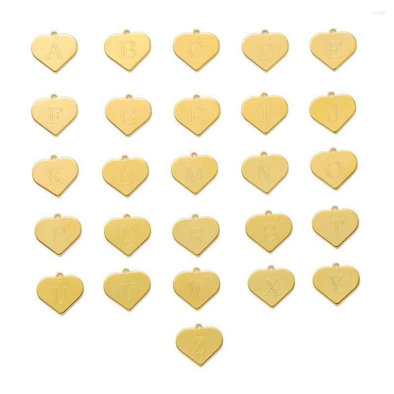 

Pendant Necklaces Initials Letter Name Necklace For Women Men Gold Color Heart Alphabet Charm Box Link Chain Couple Jewelry