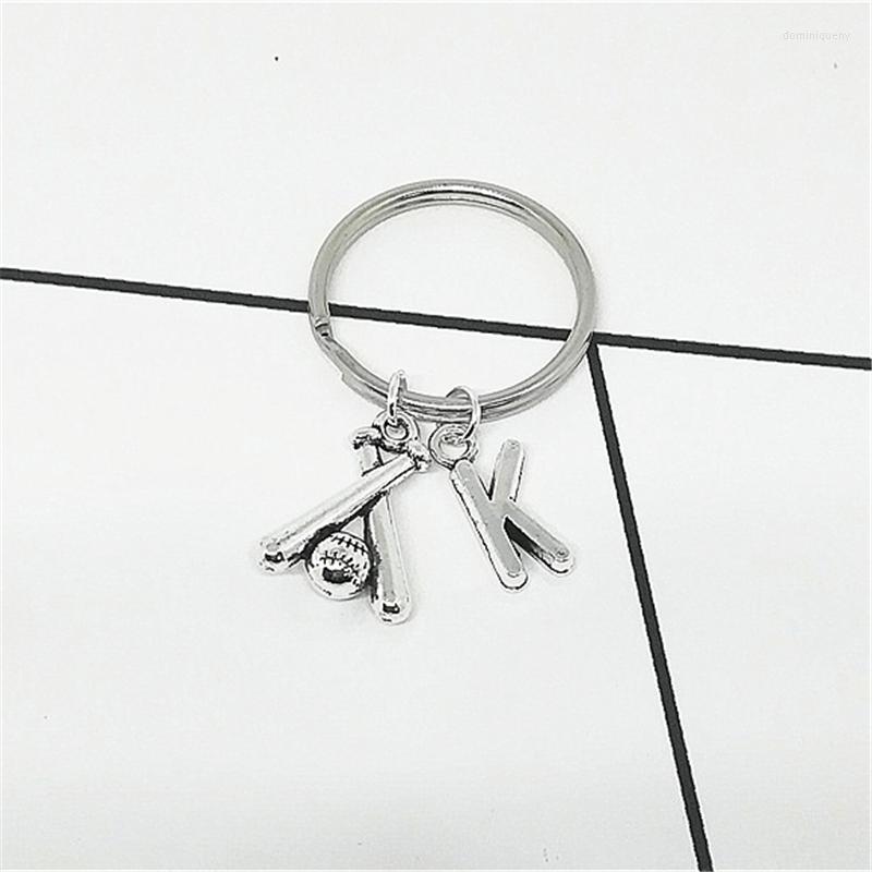 

Keychains 1 Pcs Handmade Bat Baseball Keyrings Initial Friends Gift Sport Keychain