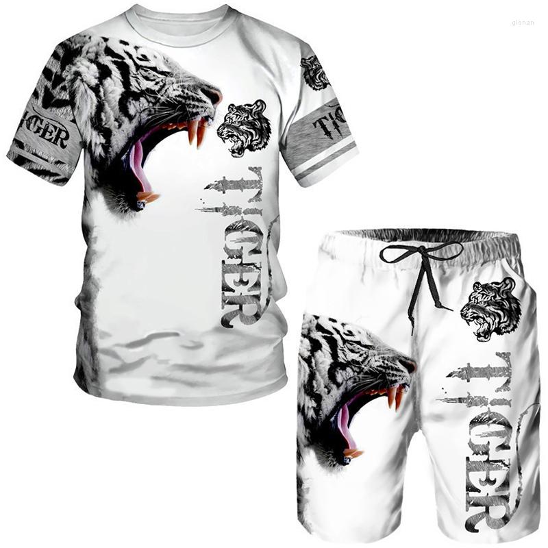 

Men's Tracksuits Summer Animal Cool Lion 3D Printed Men Tracksuit Sets Shorts Outfits Fashion Street T Shirt 2Piece Casual O-Neck Oversized, D1449