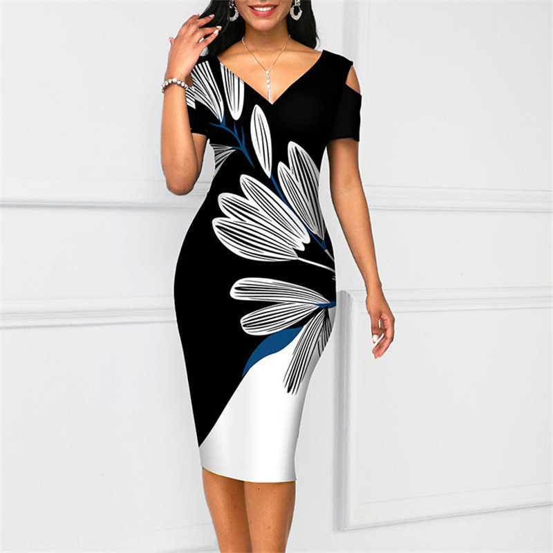 

Casual Dresses Party Dresses For Women 2023 Fashion Elegant Print Bodycon Dress Summer Sexy V Neck Backless Patchwork Slim Work Dresses 230313, Green
