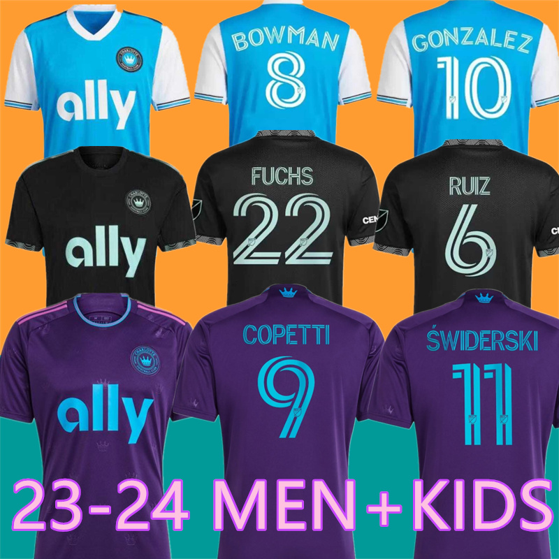 

2022 Charlotte FC Soccer Jerseys Home away black MLS 23 24 Adults Men Kids Football Shirt Uniform ADAM ARMOUR BRANDT BRONICO CORUJO FUCHS, White