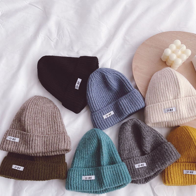 

Caps Hats Spring Arrival Girls Fashion Knitted Hats Kids Korean Design Hats 230313, Yellow