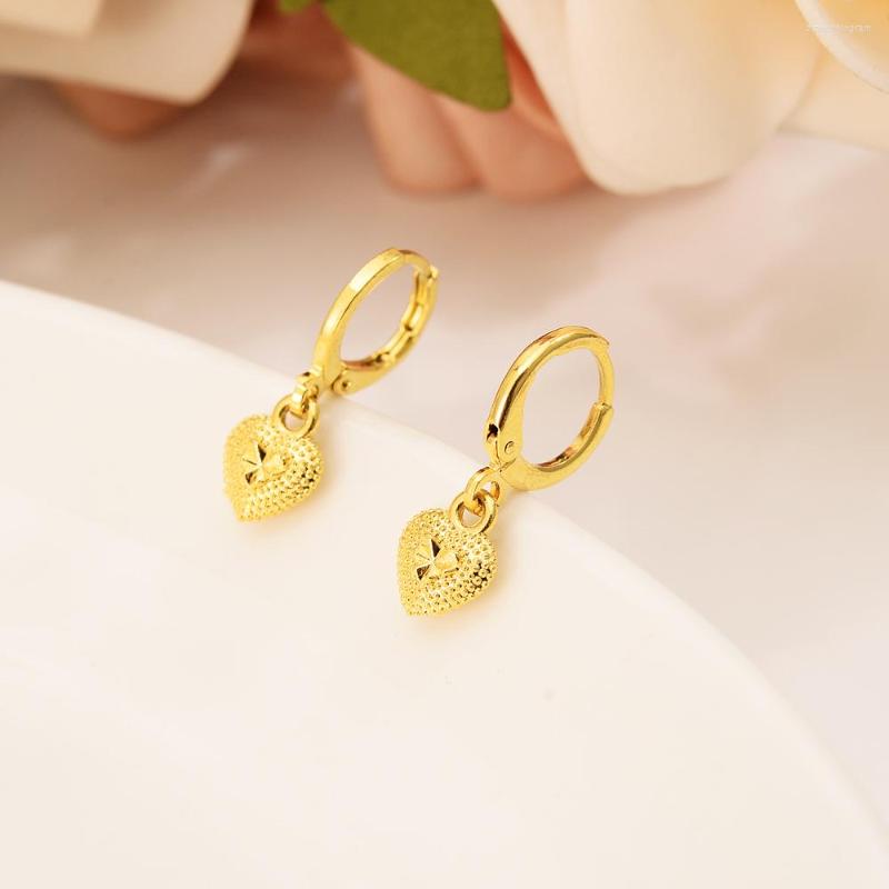 

Hoop Earrings 2023 Gold Color Heart For Women Trendy Simple Design Drop Statement Earring Fashion Jewelry