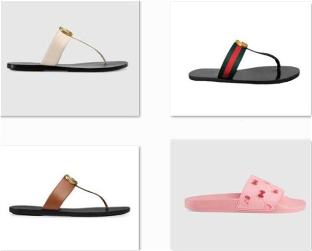 

womens Slippers women slides slipper Summer Sexy Sandals mens luxurys designers real leather platform sandal Flats fashion Old flower shoes Ladies Beach PL1, 14