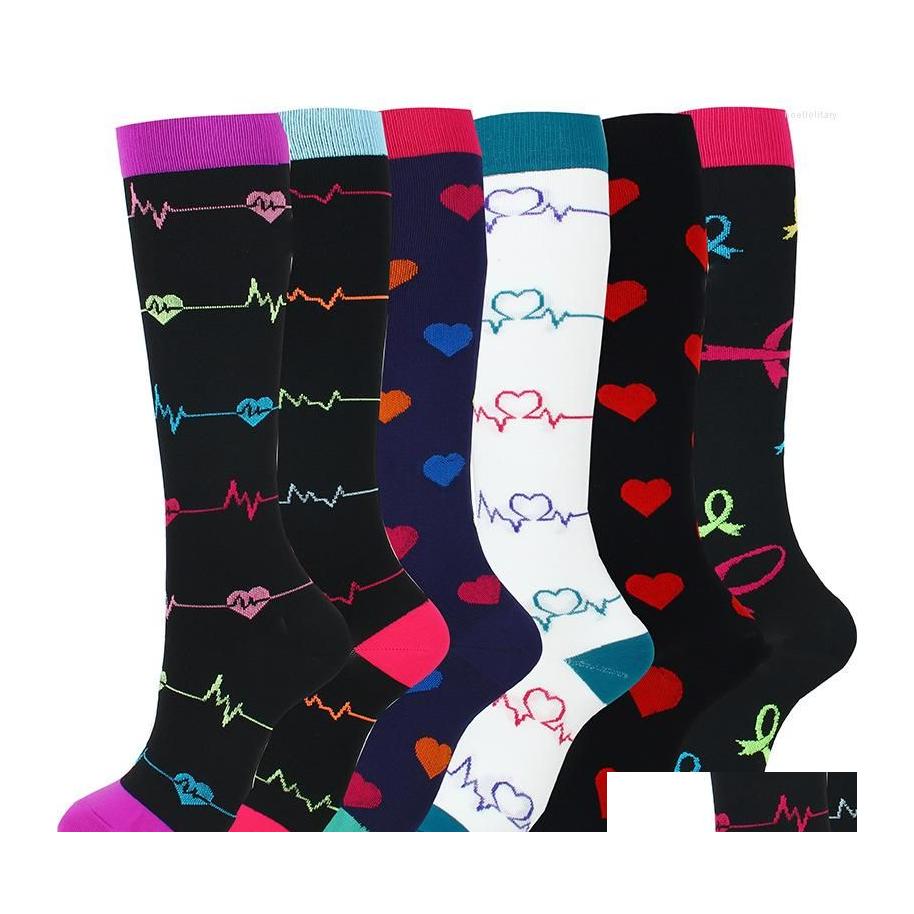 

Men'S Socks Mens 6Pairs Breathable Men Compression Varicose Sports Cycling Athlete Long Sock Knee High Women Anti Slip Drop Delivery Dhopk, 605