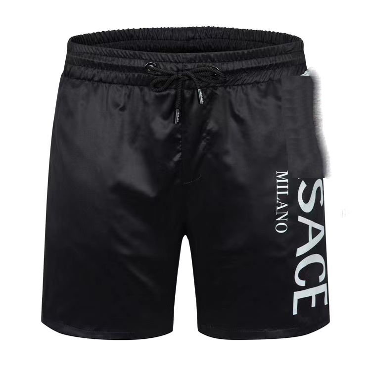 

2023Summer Men Nylon Swim Shorts Fashion Designer Gentleman Side Pockets Swimear Boy Zipper Closure Back Pocket Tonal Drawcord Short Pants, Black