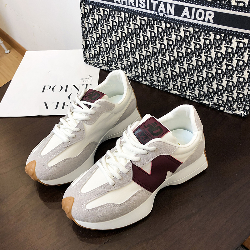 

Dress Shoes Spring Autumn Women Luxury Sports Color Block Trendy Soft Sole Casual Couple Sneakers Zapatos De Mujer44 230313, 06-red wine