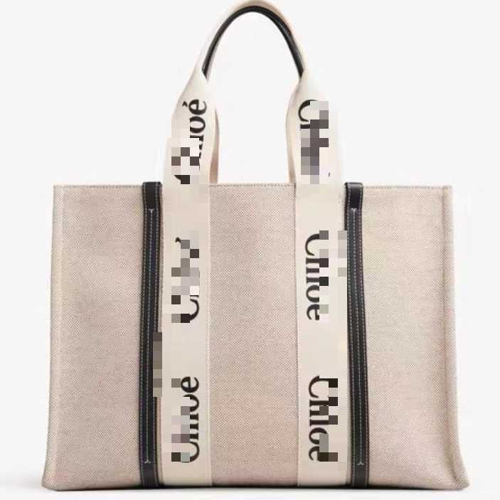 

woody Designer Tote Bag High-end Underarm Canvas Shopping Embroidered Shoulder Portable M2WT