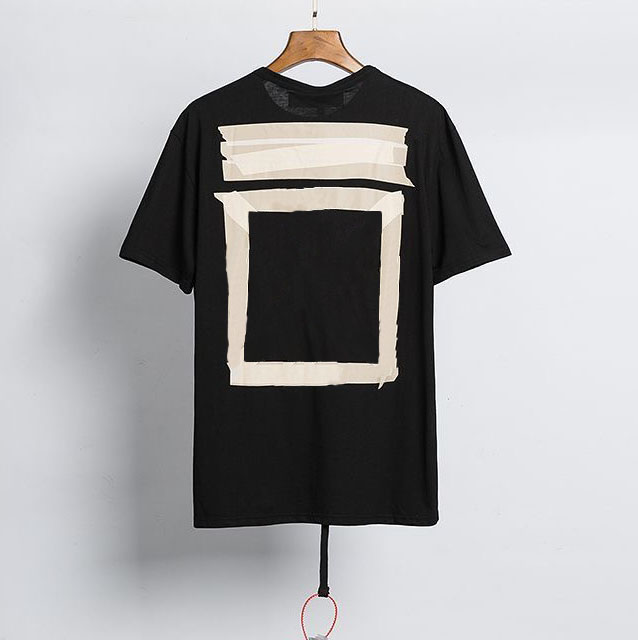 Brand de mode OFFS Classic Mens T-shirts Offswhite Loose Cotton Men Femmes T-shirt Designers Courte à manches courte peinture d'huile Tops Tops d