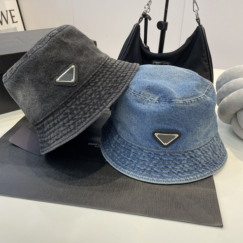 

Luxurys Designers Mens Womens Bucket Hat Fitted Hats Sun Prevent Bonnet Beanie Baseball Cap Beanies Washed Denim Cotton Fisherman's Hat, Sky blue