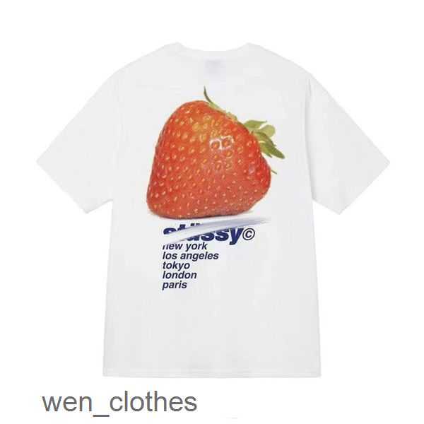 

2023 Designer Stussys Tshirt Tops Summer T-shirts Luxury Fashion Brand t Shirts Mens Womens Short Sleeved Alphabet Dice Pattern Printed 1 TI9E