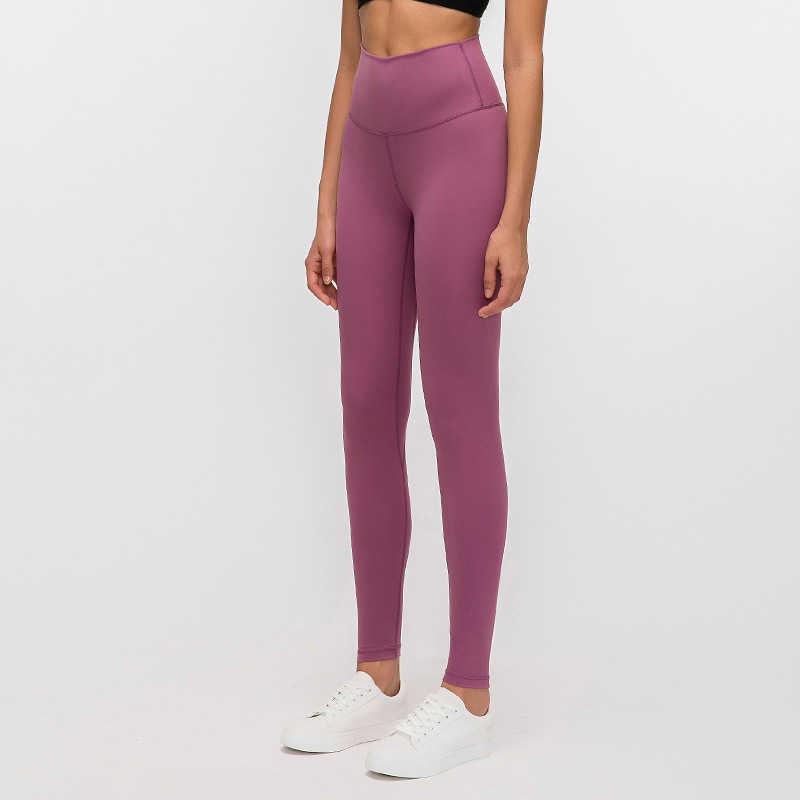 

Naked Material Women Yoga Pants Lulus Solid Color Sports Gym Wear Leggings High Waist Elastic Fiess Lady Overall Tights Workout Superm, Mint green