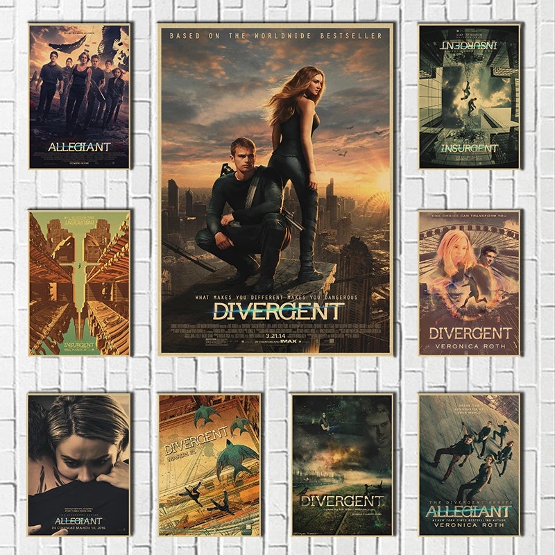 

Divergent Movie Classic tin Posters And Prints metal tin sign Wall Art Picture Vintage Poster Decorative personalized house tin art Decor Size 30X20CM w02