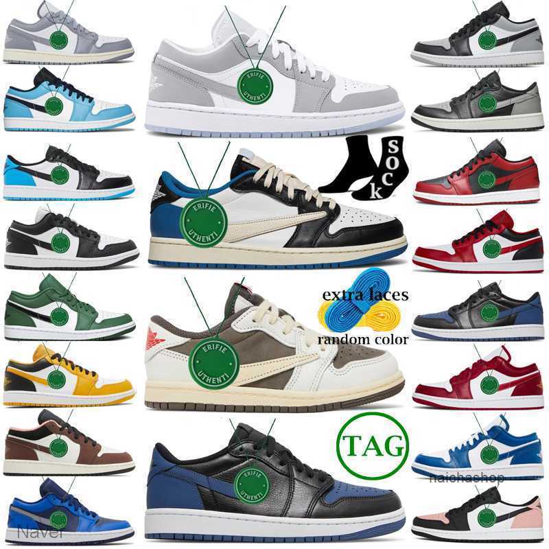 

2023 with box Bred Black Green Toe 1s low Shoes Men women air jumpmans jordens 1 Basketball shoe Taxi Vintage Grey Navy Shadow Mocha Diamond, Color # 6