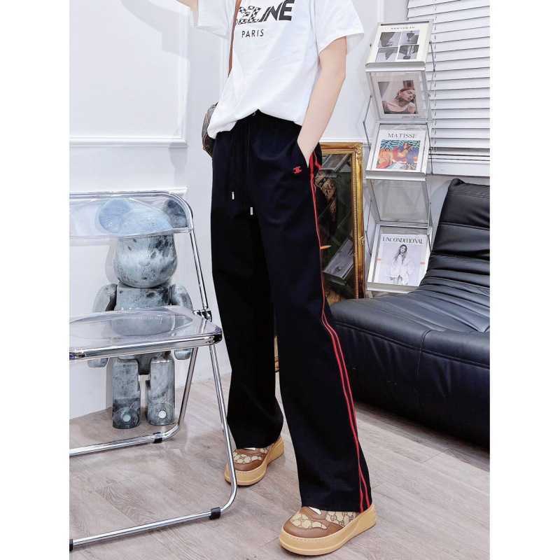 

Long Pants Women Trousers Cell Line Fashion Designer Brand Niche Casual Triumph Pattern Fashionable Leisure INS Celebrity Loose 6KDP, Beige