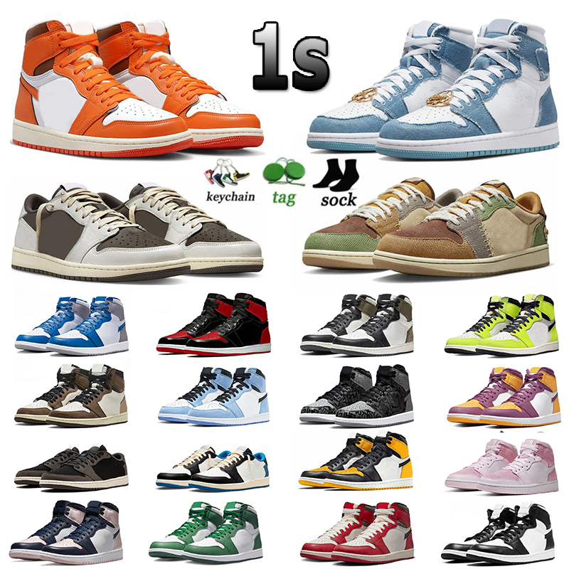 

Top Jumpman 1s Mens Og Jorden1s Basketball Shoes 1 j1s Sneakers Starfish off Denim Lost and Found Bred Patent j1 Mochas White Black Phantom Women Retros trainers