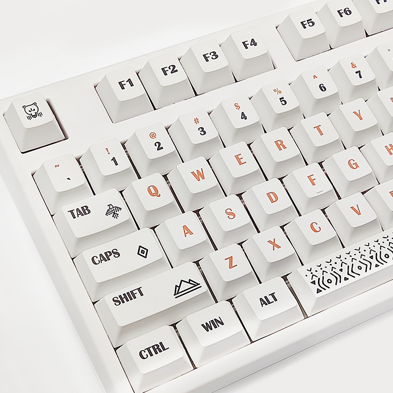 138 Keys/Set White Keycaps Cherry Profile PBT SYE-SUB Keycap for MX Switche DIY Custom Mechanical Gaming Keyboard Caps-image-850145039